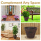 Sunnydaze Laurel Polyresin Outdoor Flowerpot Planter - Rust - 13"