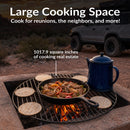 Sunnydaze Stainless Steel Round Folding Camping Grill Grate