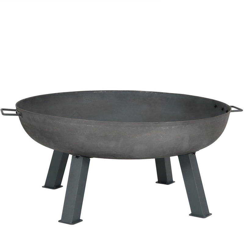 Sunnydaze Rustic Cast Iron Fire Pit Bowl with Stand