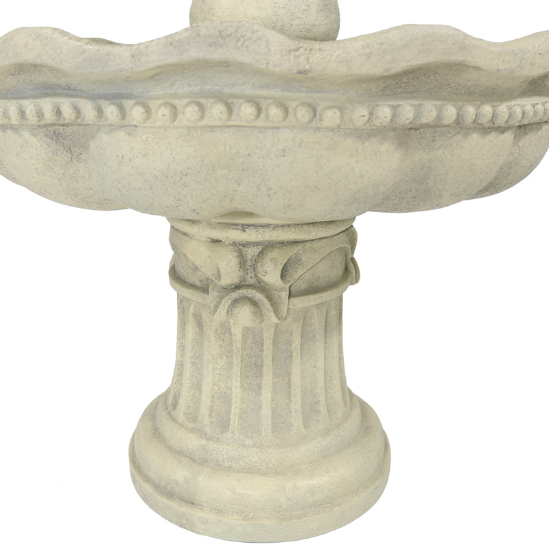 Sunnydaze 3-Tier Pineapple Garden Fountain - White - 51" H