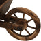 Sunnydaze Wooden Decorative Wheelbarrow Planter - 35" W x 10.25" D x 12" H