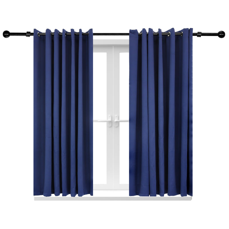 Sunnydaze Outdoor Blackout Curtain Panels with Grommet Top