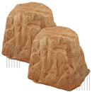 Sunnydaze Polyresin Landscape Rock Cover with Stakes