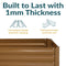 Sunnydaze L-Shaped Galvanized Steel Raised Garden Bed