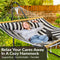 Sunnydaze 2-Person Quilted Fabric Double Hammock with Pillow