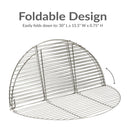 Sunnydaze Stainless Steel Round Folding Camping Grill Grate