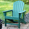 Sunnydaze Upright, All-Weather Adirondack Chair - 300-Pound Capacity - 38.25” H