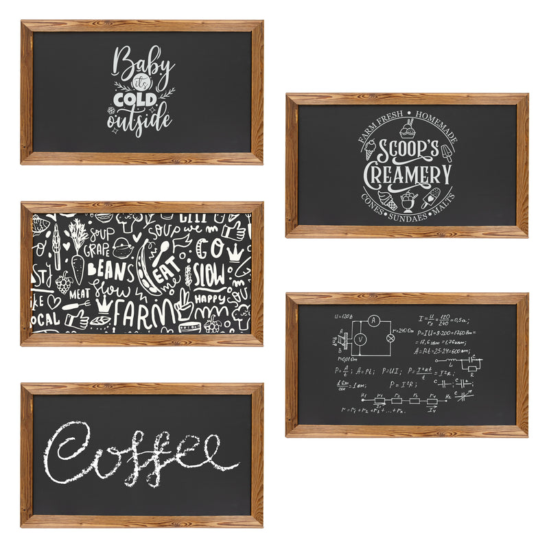 Sunnydaze 36" x 24" Magnetic Chalkboard for Wall