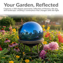 Sunnydaze 10-Inch Outdoor Glass Gazing Globe for Garden