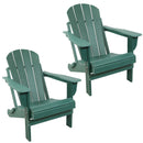 Sunnydaze Folding Adirondack Chair - 300-Pound Capacity - 34.5” H