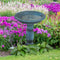Sunnydaze Façade du Soleil Reinforced Concrete Bird Bath - 26"