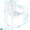 Segonia all-weather chair dimension image.