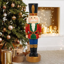 Sunnydaze Tommy the Toy Soldier Christmas Nutcracker Statue - 37" H