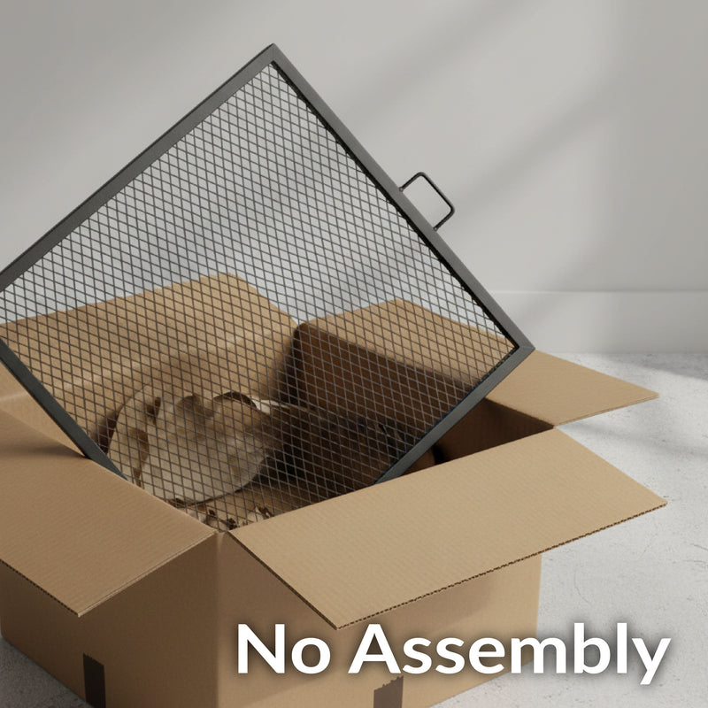 Sunnydaze X-Marks Square Fire Pit Grill Grate