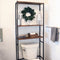 Sunnydaze 3-Tier Black Over-the-Toilet Storage Shelf - 71"