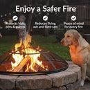 Sunnydaze Round Outdoor Fire Pit Spark Screen