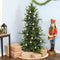 tall slim artificial unlit christmas tree