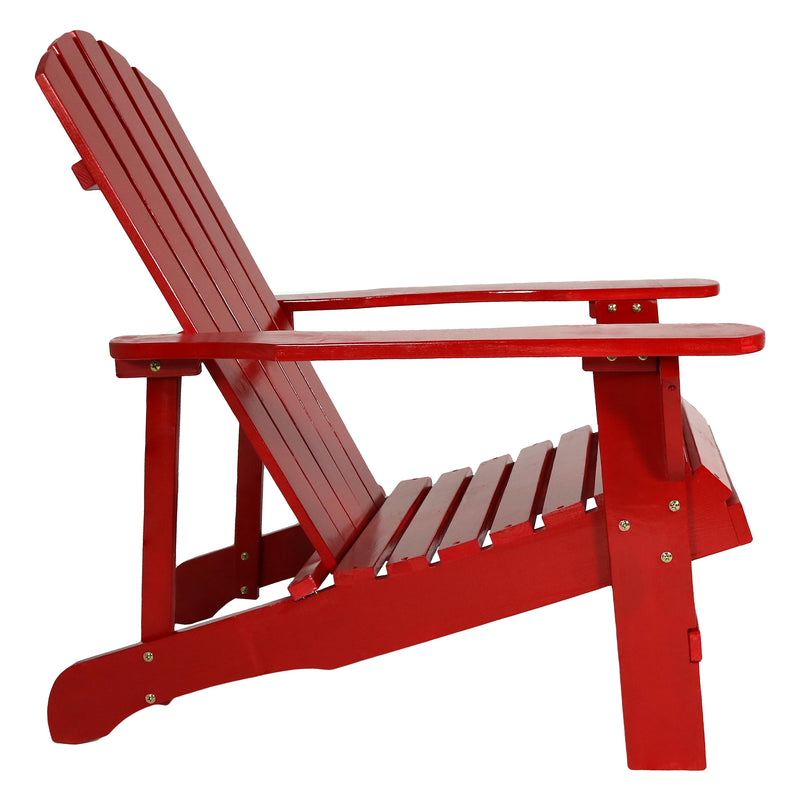 Sunnydaze Coastal Bliss Wooden Adirondack Chair