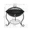 Sunnydaze Elegant Steel Fire Pit with Spark Screen - 18"