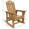 Sunnydaze Outdoor Wooden Adirondack Rocking Chair with Cedar Finish