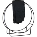 Sunnydaze Firewood Log Hoop Rack - Size & Cover Options Available