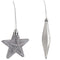 Sunnydaze Deck the Halls 59-Piece Assorted Christmas Ornament Kit - Silver