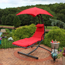 Sunnydaze Floating Chaise Lounge Chair with Canopy