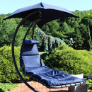 Sunnydaze Hanging Lounge Chair Replacement Cushion and Umbrella