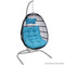 Sunnydaze Julia Outdoor Hanging Egg Chair with Cushions