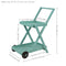 Sunnydaze 2-Tiered Flower Garden Cart - 34” H - Robin Egg Blue