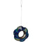 Sunnydaze Indigo Flower Fly-Through Hanging Outdoor Bird Feeder - 10"