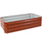 Sunnydaze Galvanized Steel Raised Garden Bed - Rectangle - 48-Inch