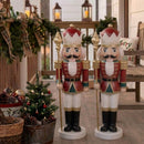 Sunnydaze Gregor the Rustic 32" Christmas Soldier Nutcracker Statue