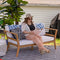 Sunnydaze Bodie 3-Piece Patio Furniture Set - Outdoor Patio Conversation Set