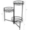 Sunnydaze Black 3-Tiered Planter Stand - 22" H - Set of Two