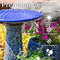 Sunnydaze Rennes Outdoor Ceramic Bird Bath - 22.5" H