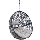 Sunnydaze Jackson Outdoor Hanging Wicker Egg Chair