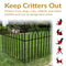 Sunnydaze 2-Piece Gothic Iron Decorative Garden Border Fence - Black