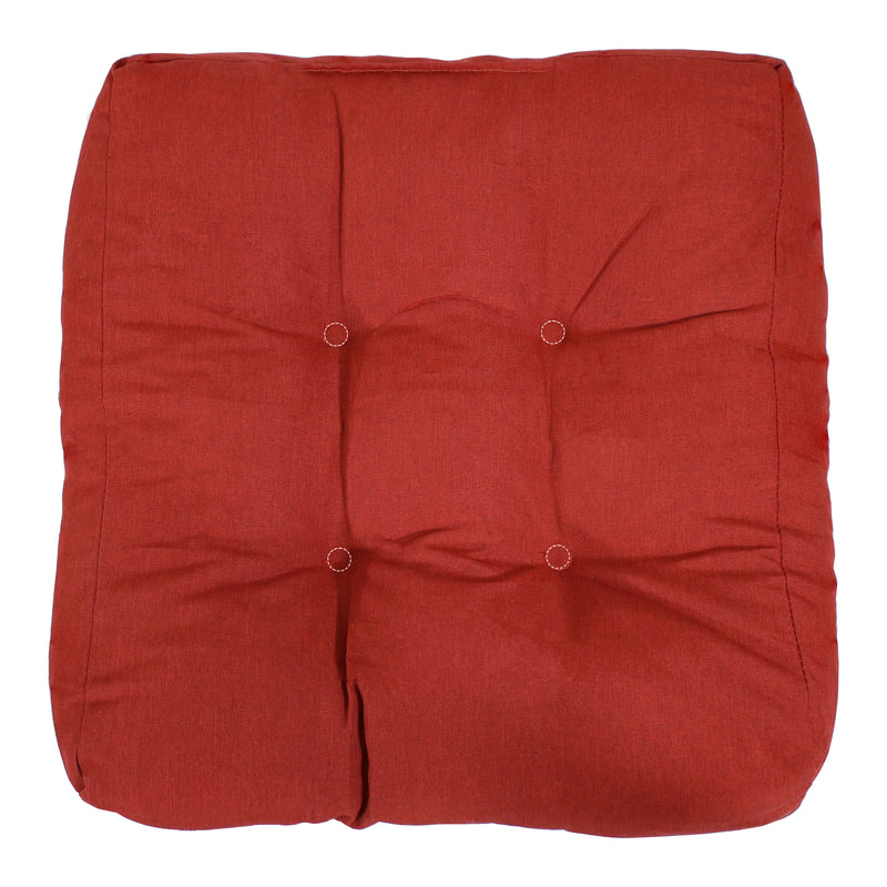 Sunnydaze Set of 2 Olefin Tufted Outdoor Square Patio Cushions