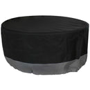 Sunnydaze 2-Tone Round Outdoor Patio Fire Pit Cover - Gray/Black