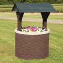 TankTop Covers Wishing Well Planter Septic Cover with Base and Roof