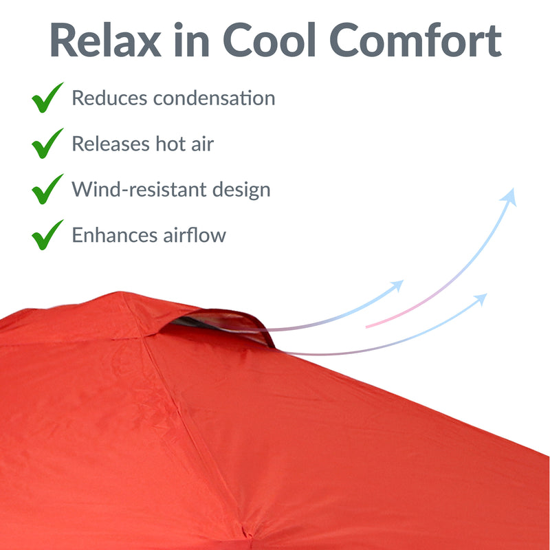 Sunnydaze Premium Oxford Fabric Pop-Up Canopy Shade with Vent