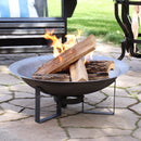 Sunnydaze Modern Cast Iron Fire Pit Bowl with Stand - 23" Diameter