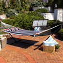 Sunnydaze 2-Person Freestanding Quilted Fabric Hammock with Stand