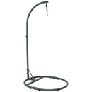 Egg Chair Stand with Round Base - Powder-Coated Steel - 76 " Tall