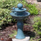 Sunnydaze Resting Birds Ceramic 2-Tiered Outdoor Water Fountain - 27"