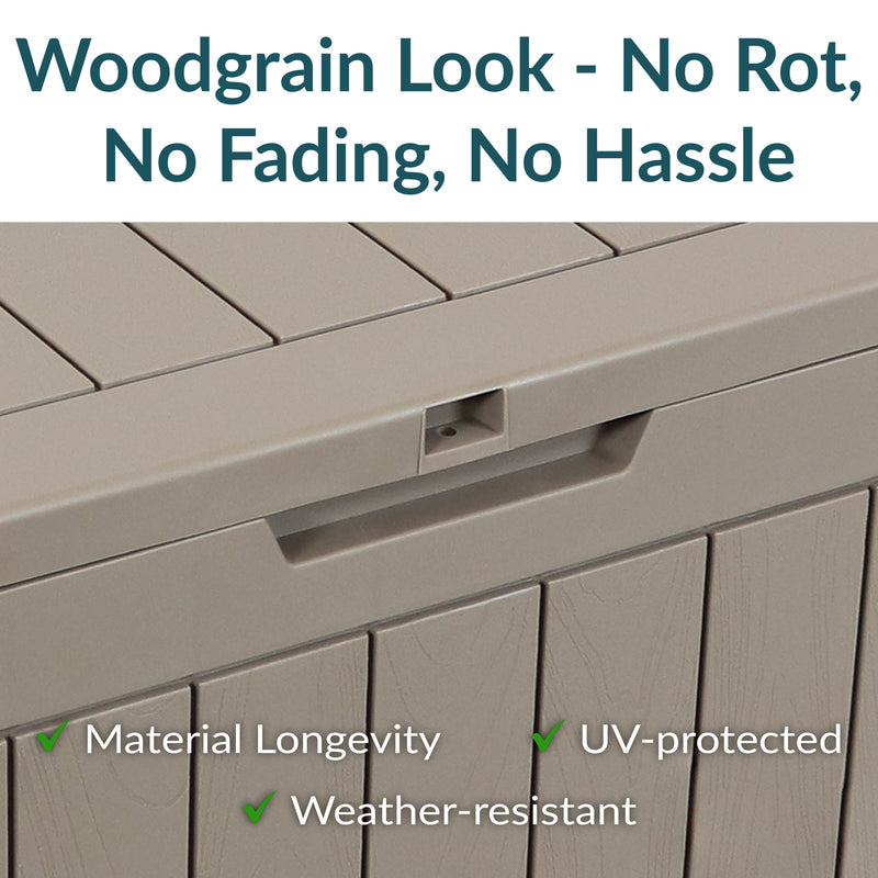 Sunnydaze Outdoor Lockable Deck Storage Box