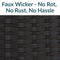 Sunnydaze Indoor/Outdoor Resin Rattan 75-Gallon Deck Box