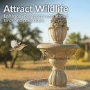 Sunnydaze 3-Tier Cornucopia Outdoor Water Fountain - 61" H