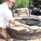 Sunnydaze X-Marks Rectangle Fire Pit Cooking Grill